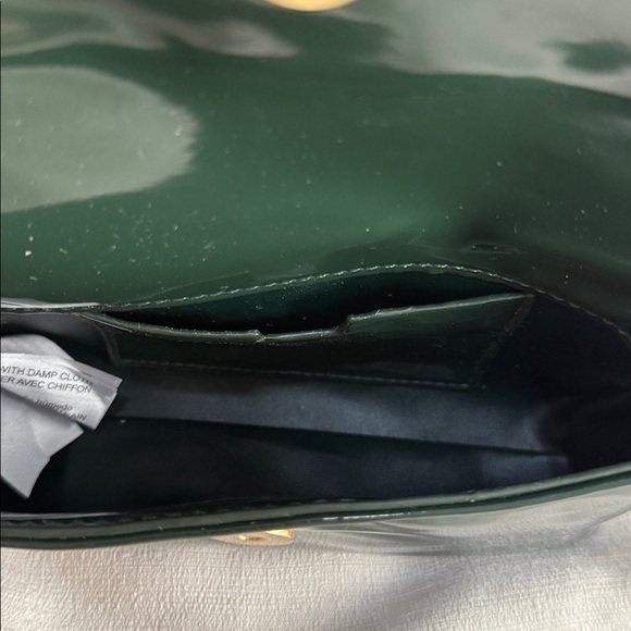 Valentino Orlandi Dark Green Patent Leather Clutch - Picture 9 of 14